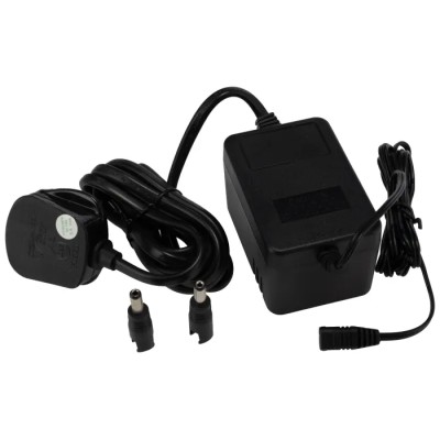 Mascot AC/DC Adapter 3-Pin (UK) 12V ac Output 12 VA Power with Snap Lock Connector 2.5 x 5.5 x 12 mm and 2.1 x 9980000055