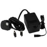 Mascot AC/DC Adapter 3-Pin (UK) 12V ac Output 12 VA Power with Snap Lock Connector 2.5 x 5.5 x 12 mm and 2.1 x 9980000055