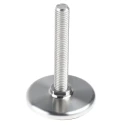 Nu-Tech Engineering Stainless Steel Adjustable Foot M12 Thread, 60 mm Base Diameter, 1250 kg Static Load Capacity A315/001