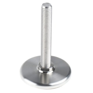 Nu-Tech Engineering Stainless Steel Adjustable Foot M12 Thread, 60 mm Base Diameter, 1250 kg Static Load Capacity A315/001