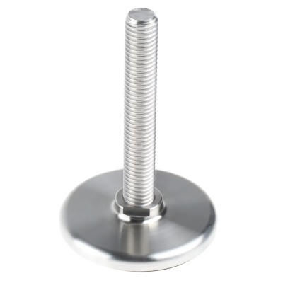 Nu-Tech Engineering Stainless Steel Adjustable Foot M12 Thread, 60 mm Base Diameter, 1250 kg Static Load Capacity A315/001