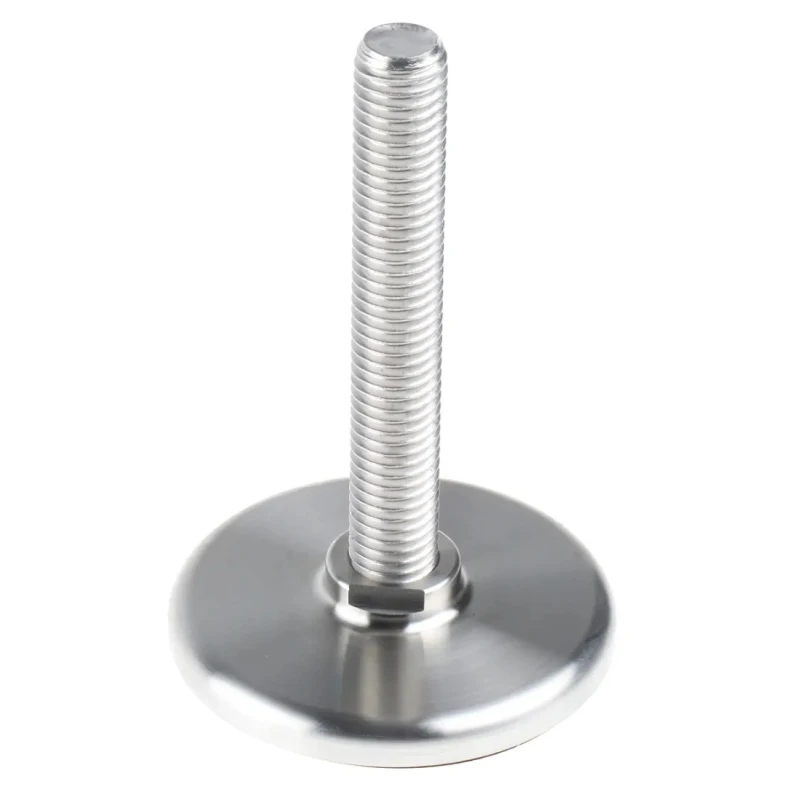 Nu-Tech Engineering Stainless Steel Adjustable Foot M12 Thread, 60 mm Base Diameter, 1250 kg Static Load Capacity A315/001