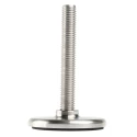 Nu-Tech Engineering Stainless Steel Adjustable Foot M12 Thread, 60 mm Base Diameter, 1250 kg Static Load Capacity A315/001