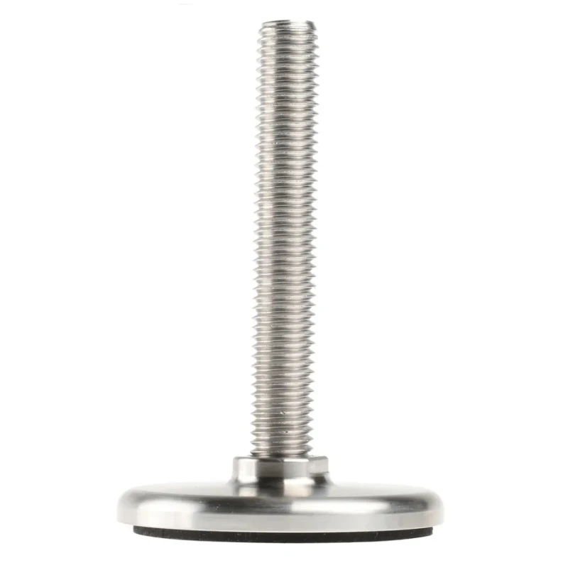 Nu-Tech Engineering Stainless Steel Adjustable Foot M12 Thread, 60 mm Base Diameter, 1250 kg Static Load Capacity A315/001