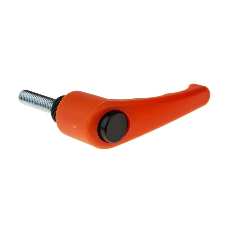 RS PRO Clamping Lever Male Thread M8 x 30 mm Thermoplastic Handle Steel Shaft Orange 65mm Length 478-327