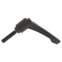 RS PRO Clamping Lever Male Thread M8 x 32 mm Fibreglass Reinforced Nylon Handle Steel Shaft Black 65mm Length 478-286