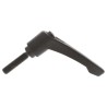 RS PRO Clamping Lever Male Thread M8 x 32 mm Fibreglass Reinforced Nylon Handle Steel Shaft Black 65mm Length 478-286