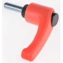 RS PRO Clamping Lever, Male Thread M6 x 20 mm, Thermoplastic Handle, Steel Shaft, Length 43 mm 478-361