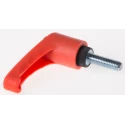 RS PRO Clamping Lever, Male Thread M6 x 20 mm, Thermoplastic Handle, Steel Shaft, Length 43 mm 478-361