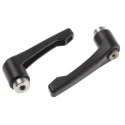 RS PRO Stainless Steel Clamping Lever Female Thread M6 x 10 mm Insert Length Zinc Handle Black 65mm 478-406