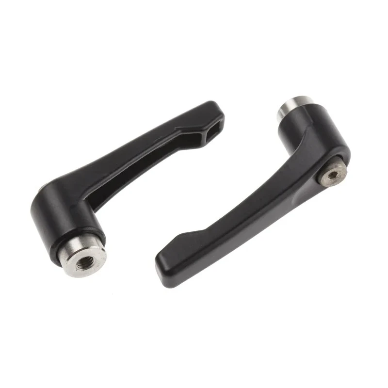 RS PRO Stainless Steel Clamping Lever Female Thread M6 x 10 mm Insert Length Zinc Handle Black 65mm 478-406