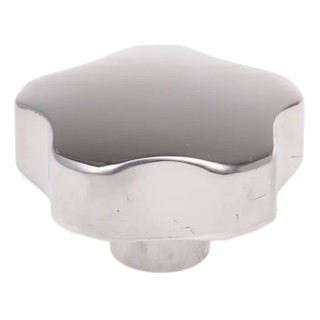 RS PRO Silver Aluminium Multiple Lobes Clamping Knob, Threaded Hole, 40 mm Diameter, 20 mm Thread Length 478-490