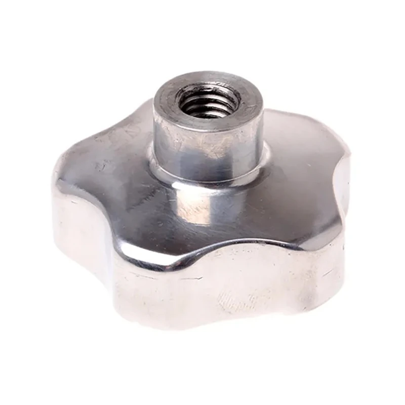 RS PRO Silver Aluminium Multiple Lobes Clamping Knob, Threaded Hole, 40 mm Diameter, 20 mm Thread Length 478-490