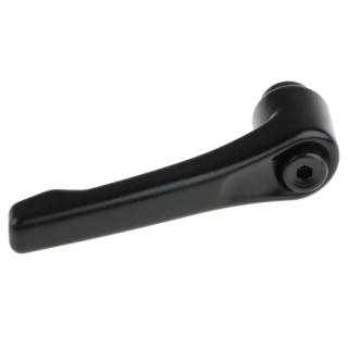RS PRO Steel Clamping Lever Female Thread M10 x 12 mm Length 78 mm Black Zinc Handle 478-535