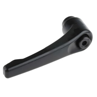 RS PRO Steel Clamping Lever Female Thread M12 x 16 mm Insert Length, Die Cast Zinc Handle, 92 mm Length 478-579