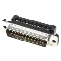 TE Connectivity Amplimite HDF-20 25 Way Right Angle 2.76 mm Pitch Cable D-Sub Connector Male 1658613-2