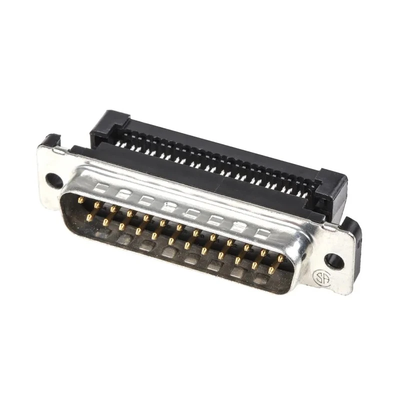 TE Connectivity Amplimite HDF-20 25 Way Right Angle 2.76 mm Pitch Cable D-Sub Connector Male 1658613-2