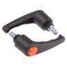 RS PRO Clamping Lever, M8 x 15 mm Thread, Thermoplastic Handle, Steel Shaft, Black 478-585
