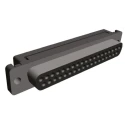 TE Connectivity Amplimite HDF-20 37 Way Right Angle 2.77 mm Pitch Cable D-Sub Connector Female 1658612-1