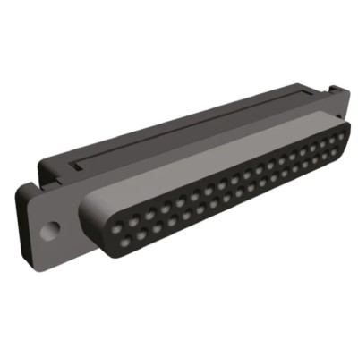 TE Connectivity Amplimite HDF-20 37 Way Right Angle 2.77 mm Pitch Cable D-Sub Connector Female 1658612-1