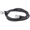 TE Connectivity 50 Ohm BNC RF Coaxial Cable Male to Male BNC, 2 m Length, Black PVC Jacket 1337771-8