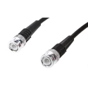 TE Connectivity 50 Ohm BNC RF Coaxial Cable Male to Male BNC, 2 m Length, Black PVC Jacket 1337771-8