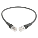 TE Connectivity BNC Series 500 mm RG58 Coaxial Cable 50 Ω Black Terminated RG58
