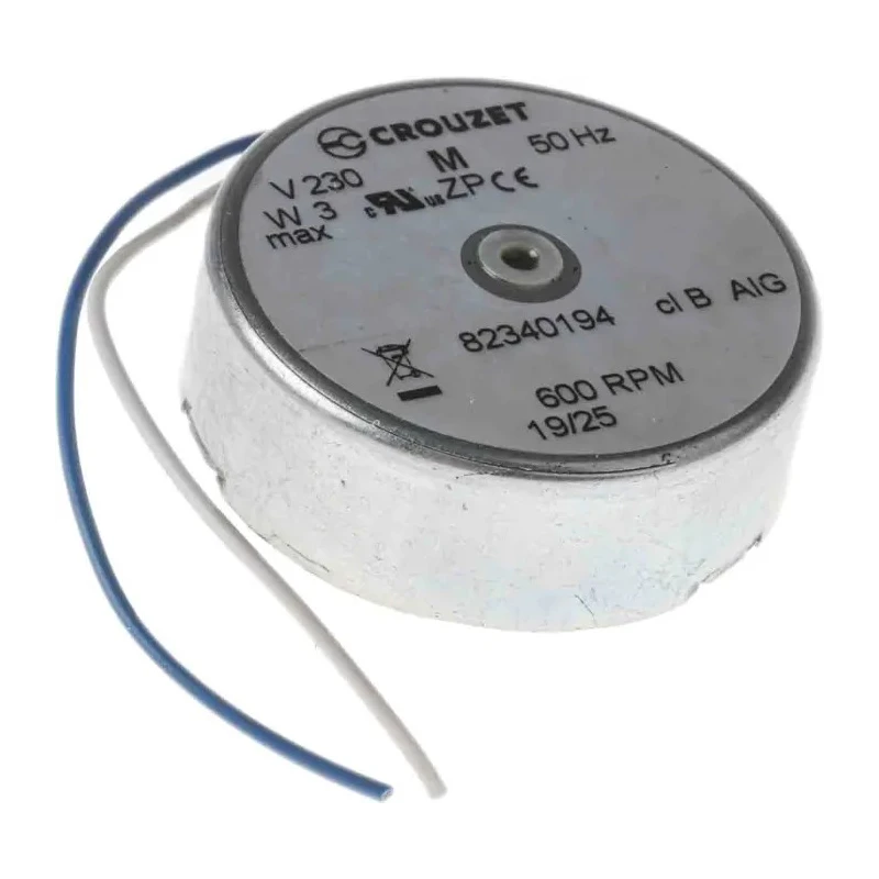 Crouzet 0.16 W 1 Phase 10-Pole Clockwise AC Synchronous Motor, 230V, Fixing Hole Mounting 82340194