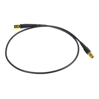 TE Connectivity SMB Series 500 mm RG174 Coaxial Cable 50 Ω Black Terminated 