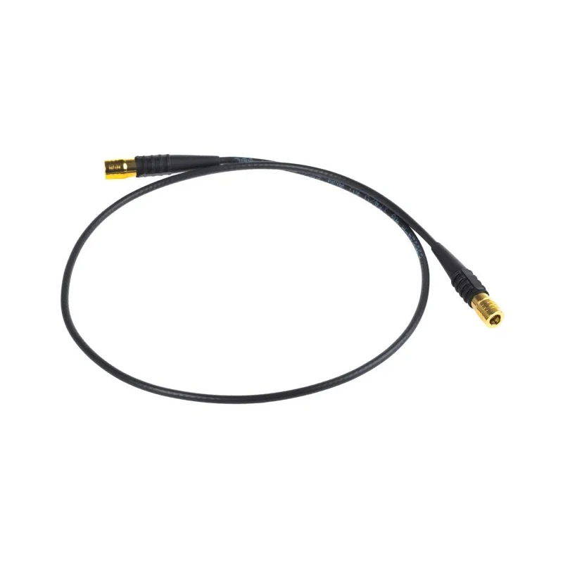 TE Connectivity SMB Series 500 mm RG174 Coaxial Cable 50 Ω Black Terminated 