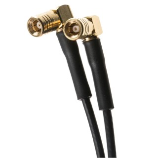 TE Connectivity SMB Series 500 mm RG174 Coaxial Cable 50 Ω Black Terminated RG174