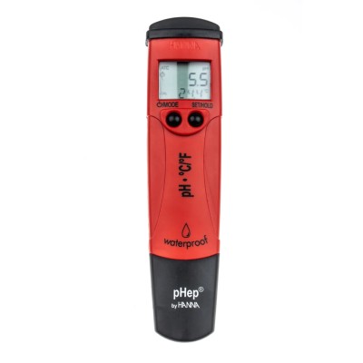 Hanna Instruments pH Meter Portable Dual LCD Display 0.1 pH Resolution ±0.1 pH Accuracy HI-98127