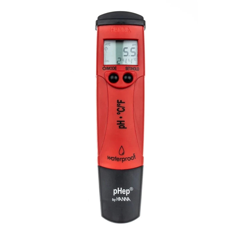 Hanna Instruments pH Meter Portable Dual LCD Display 0.1 pH Resolution ±0.1 pH Accuracy HI-98127