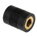 Huco Rigid Shaft Coupling 15 mm OD Polyamide 66 Fibreglass Reinforced Brass Torque Rating 70 Ncm RS1761026