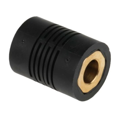 Huco Rigid Shaft Coupling 15 mm OD Polyamide 66 Fibreglass Reinforced Brass Torque Rating 70 Ncm RS1761026