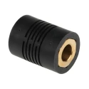 Huco Rigid Shaft Coupling 15 mm OD Polyamide 66 Fibreglass Reinforced Brass Torque Rating 70 Ncm RS1761026