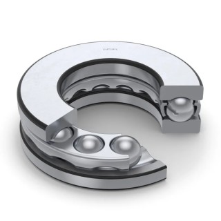 NSK 1 Row Steel Ball Thrust Bearing 45 mm Inside Diameter 65 mm Outside Diameter 14 mm Race Width Model 51109