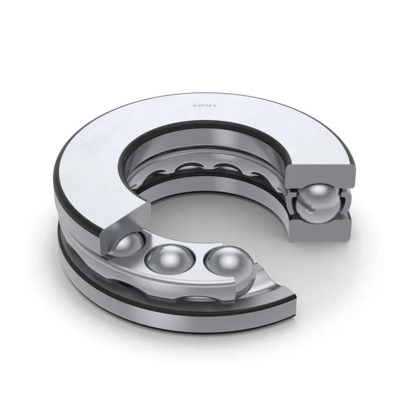 NSK 1 Row Steel Ball Thrust Bearing 45 mm Inside Diameter 65 mm Outside Diameter 14 mm Race Width Model 51109