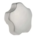 RS PRO Silver Stainless Steel Multiple Lobes Clamping Knob M12 Threaded Hole 60 mm Diameter 21 mm Thread Length 478-620