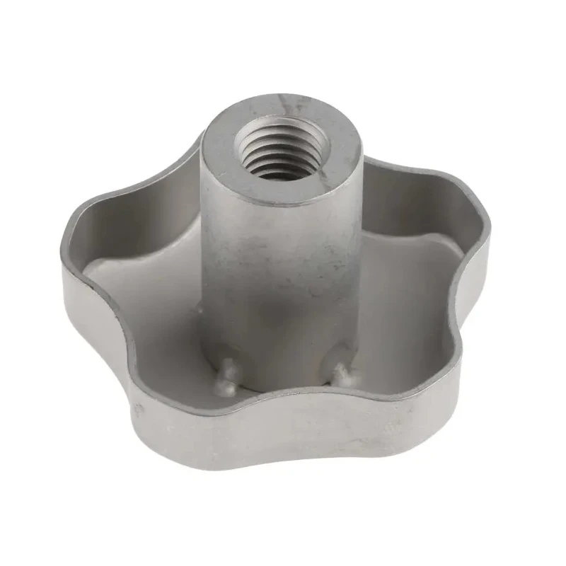 RS PRO Silver 304Ti Stainless Steel Multiple Lobes Clamping Knob, Threaded Hole 478-624