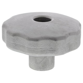 RS PRO Silver Stainless Steel Multiple Lobes Clamping Knob Threaded Through Hole 478-905