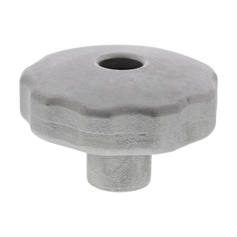 RS PRO Silver Stainless Steel Multiple Lobes Clamping Knob Threaded Through Hole 478-905