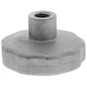 RS PRO Silver Stainless Steel Multiple Lobes Clamping Knob Threaded Through Hole 478-905