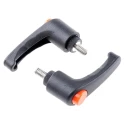 RS PRO Black Fibreglass Reinforced Nylon Clamping Lever, M6 Thread Size x 10 mm Insert Length 43 mm Length 478-822