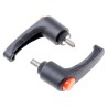 RS PRO Black Fibreglass Reinforced Nylon Clamping Lever, M6 Thread Size x 10 mm Insert Length 43 mm Length 478-822