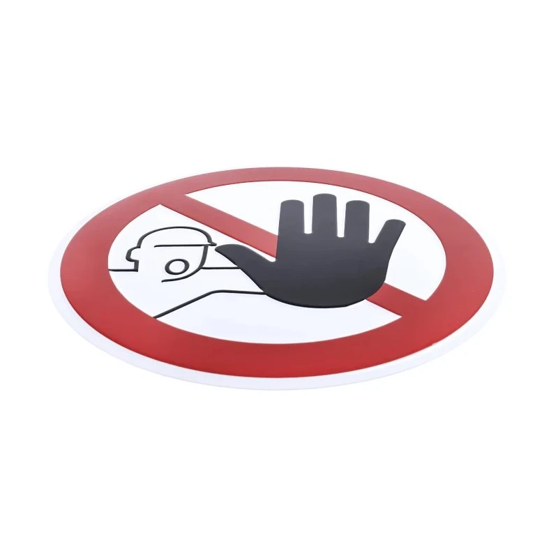 Wolk Aluminium No Access Prohibition Sign 100mm x 100mm 11.0833