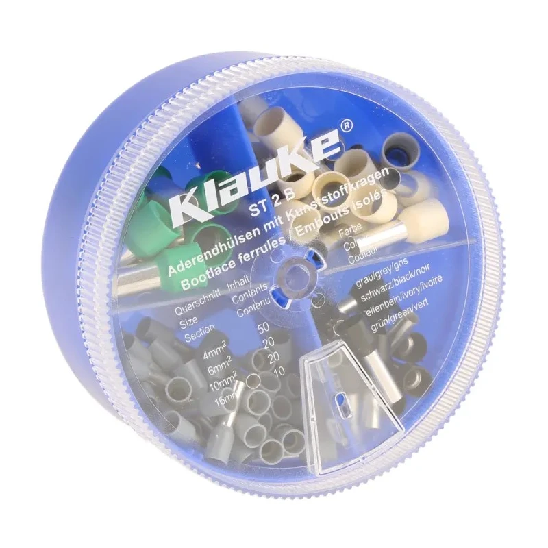 Klauke Bootlace Ferrule Assorted Terminal Boxes Crimp Terminal Kit ST2B