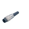 binder Circular Connector 6 Contacts Cable Mount Socket Female IP40 Polyamide 250V Solder 680 Series 09-0322-00-06