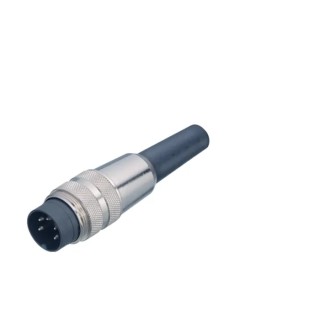 binder Circular Connector 6 Contacts Cable Mount Socket Female IP40 Polyamide 250V Solder 680 Series 09-0322-00-06