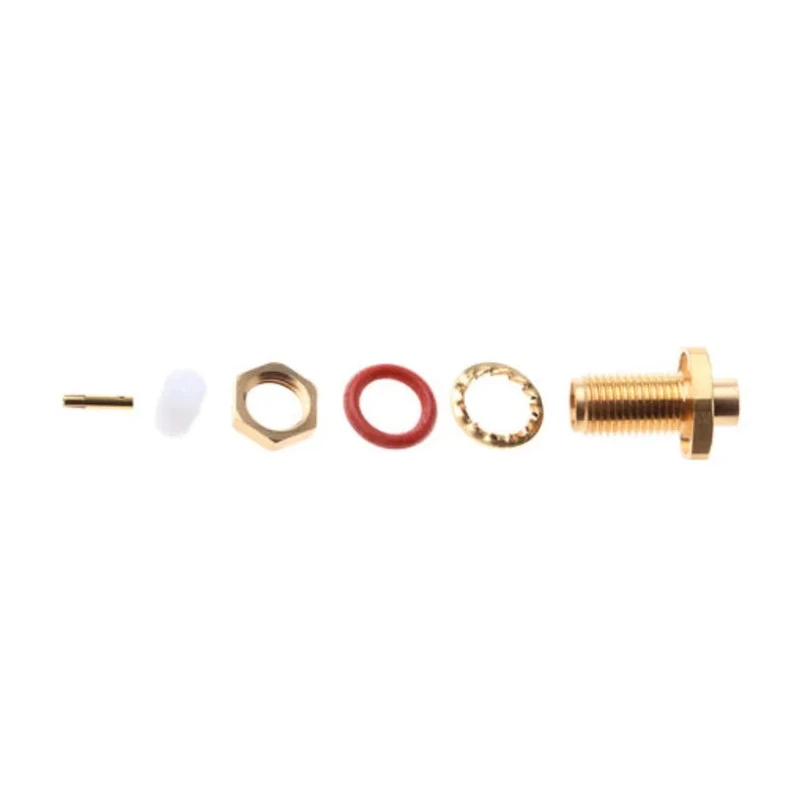Radiall SMA-COM Series Coaxial Connector Panel Mount Female SMA, 50 Ω, Straight Body Solder R124325003W